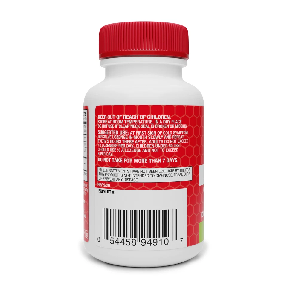 Pastillas de zinc Basic Organics (sabor cereza) Foto 2 de 4