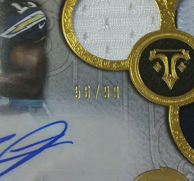 ゴードン　3点 Melvin Gordon 2015 Triple Threads Chargers Rookie Auto Triple