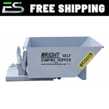 1/4 YD LOW PRO SELF DUMPING HOPPER-TRASH-DUMPSTER-RECYCLING HOPPER- SHIPS FREE