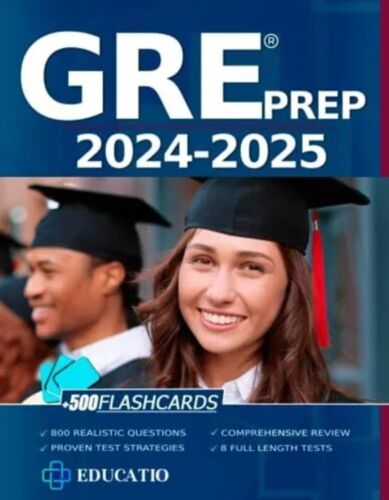 Gre Test Prep: 8 Full-Length Tests + Proven Test Strategies 2024-2025..like New. - Picture 1 of 2