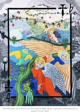 “Playing Cards” Original Framed Artwork by Yulia Kuznetsova