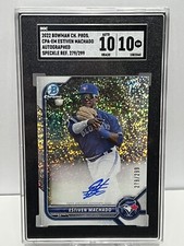ESTIVEN MACHADO 2022 BOWMAN CHROME SPECKLE 1ST AUTO SP /299 SGC 10/10