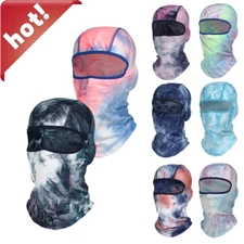 Balaclava Face Mask Multicolored Tye Tie Dye Fleece Thermal Winter Windproof
