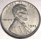 1943 P Lincoln Steel Cent Wheat Penny UNC Condition. Actual Coin - SS277