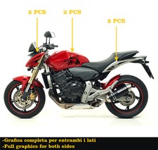 Adesivi Compatibili con Hornet (2007-2008) serbatoio DX-SX stickers Moto  M0149