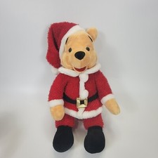 Winnie The Pooh Santa Claus Stuffed Animal Disney Store Exclusive Plush 21"