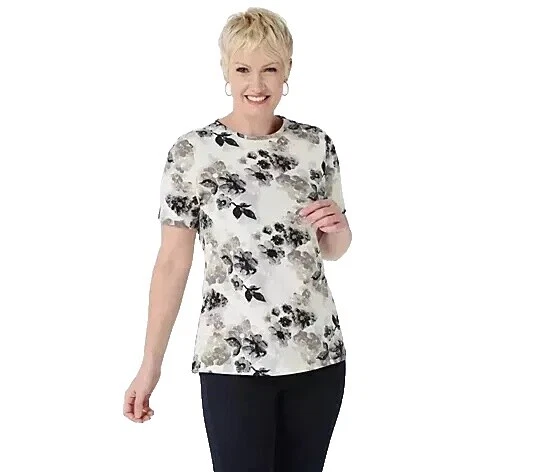 Camisetas Denim & Co. Floral para De mujer