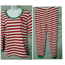 Family PJs Pajama Set Red White Christmas Cosplay 2XL 50" UNISEX