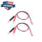 2pcs Banana Connector to JST Imax B6 Charge Cable Lead for RC LiPO Battery