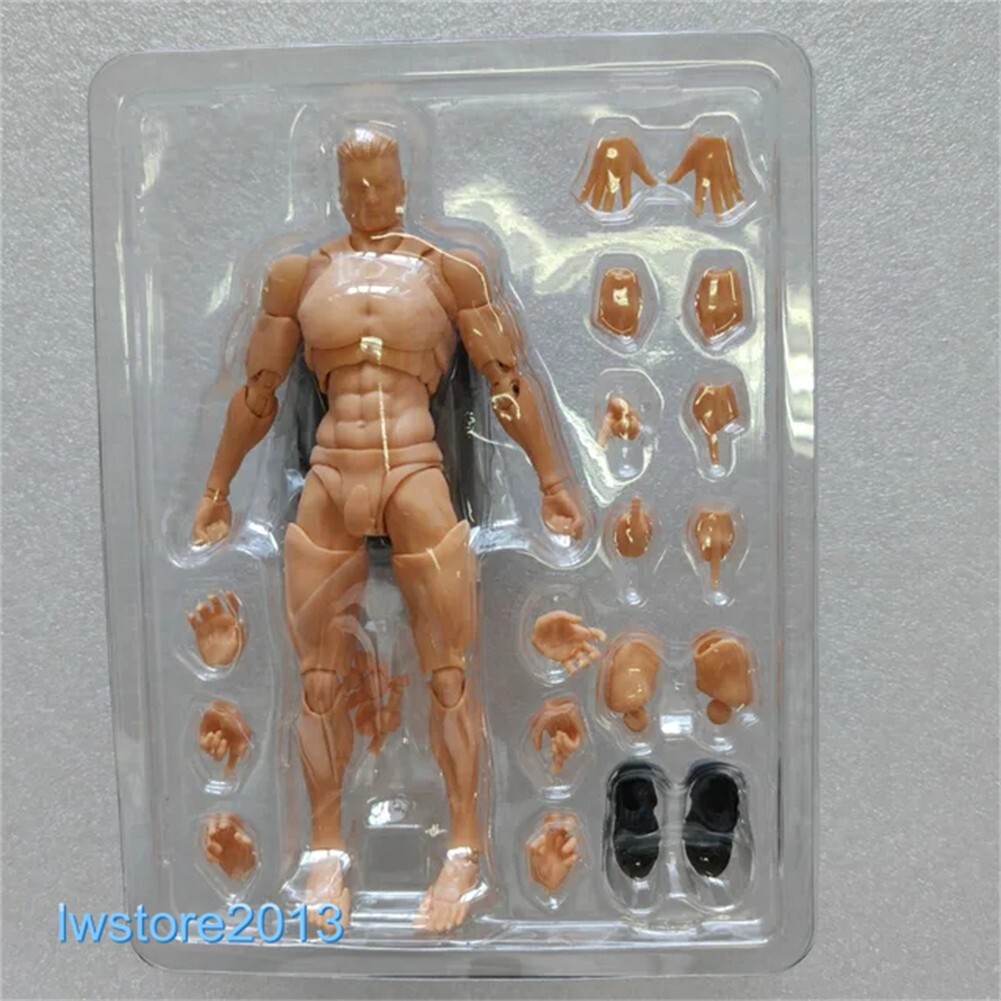新品未開封　Romankey x COWL 男性素体　yellow 黄色 Romankey X COWL 1:12 Yellow Flexible Man Jointed 6