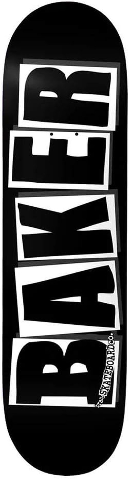 Brand Logo Deck-8.0 Black/White Skateboard Deck
