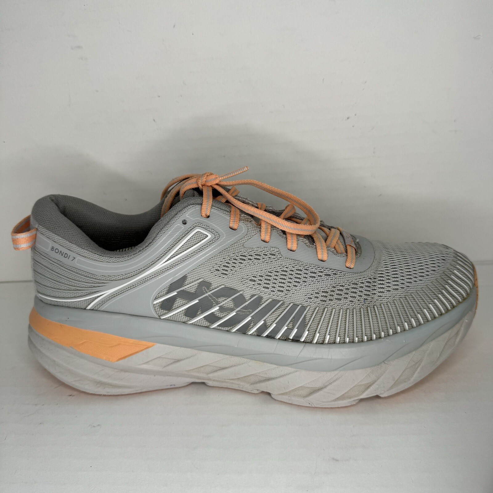 Hoka One One Bondi Lunar Rock Gray Running Shoes Sneakers