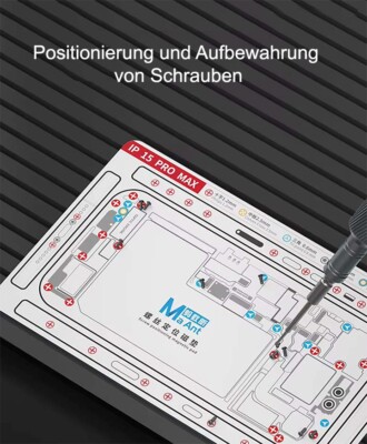 Doppelseitige Magnetmatte Schraubenpositionierung für IPhone X-15PM