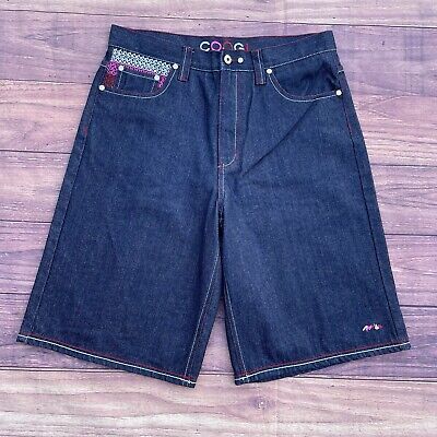 Vintage Y2K Hip Hop Baggy Style Coogi Denim Jorts Sz 36x13 Vintage Y2K Hip Hop Baggy Style Coogi Denim Jorts Sz 36x13