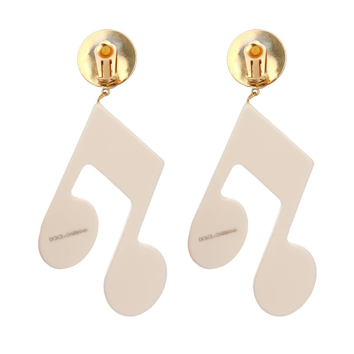 【関税込み】dolce & gabbana Pop' earrings DOLCE & GABBANA Stelle Star Music Note Crystal Clip Earrings