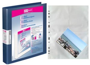 1x Fotobuch Ringbuch Blau 40 Fotohullen Mit Weisser Mittelfolie 8 Facher 10x15 Ebay