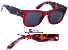 SFx Replacement Sunglass Lenses fits Ray Ban RB0840S-F Mega Wayfarer - 52mm Wide