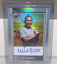2024 Leaf Lone Star Softball Texas Mia Scott Auto Autograph Silver #d /181