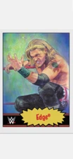 Topps WWE Living Set #18 18 Edge Print Run 1135 SP Sold Out In Hand W Tracking