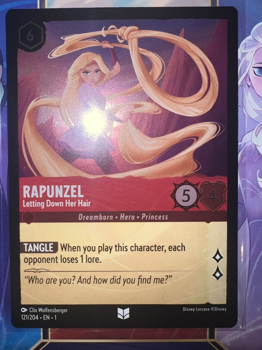 Disney LORCANA「RAPUNZEL」プロモカード（英語版） Disney Lorcana TCG CCG Rapunzel 121/204 Holo Foil Card *MINT