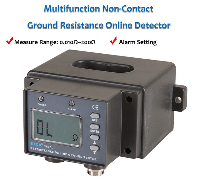 Non Contact Grounding Resistance Online Detector Earth Resistance