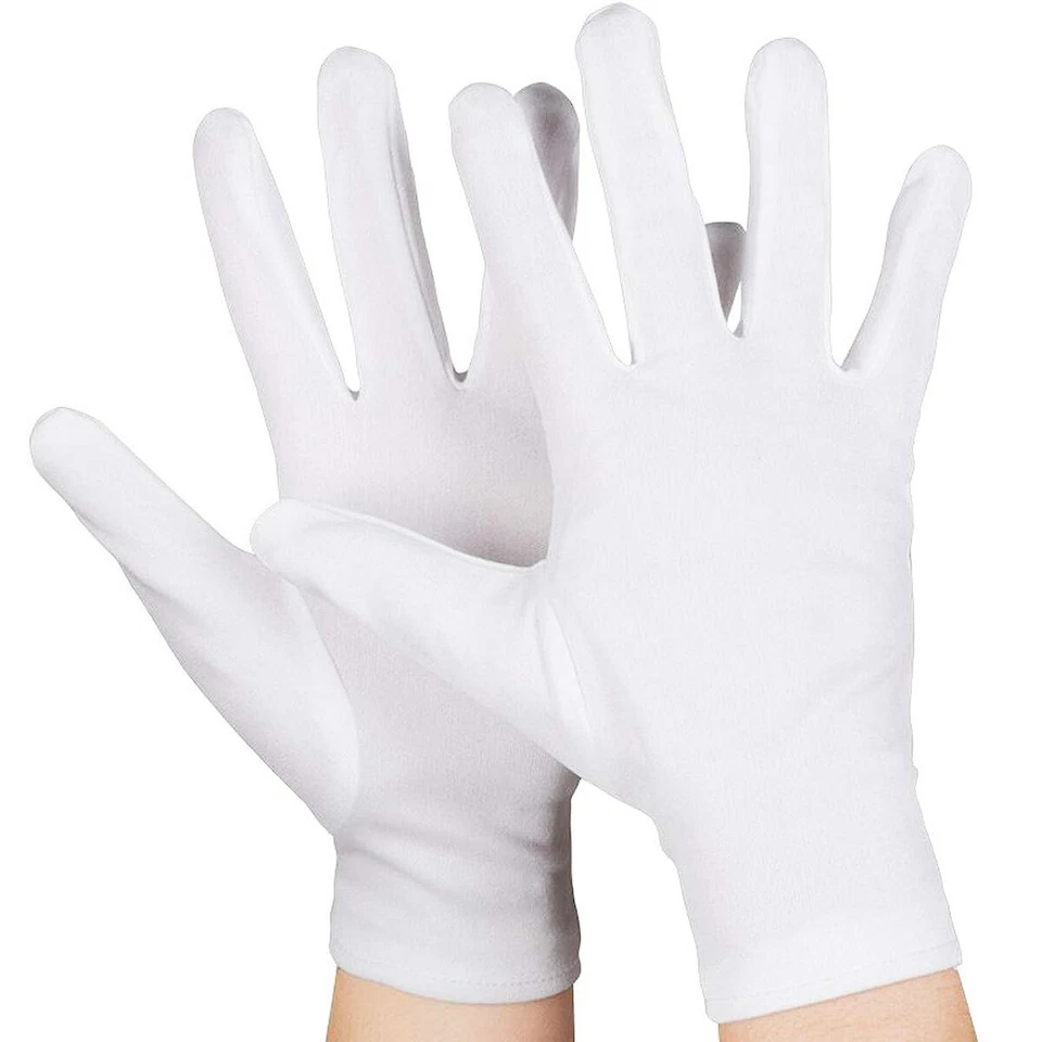 MOTTOLAND WEIßE HANDSCHUHE Halloween Karneval Fasching Theater Weihnachten Kostüm Zubehör