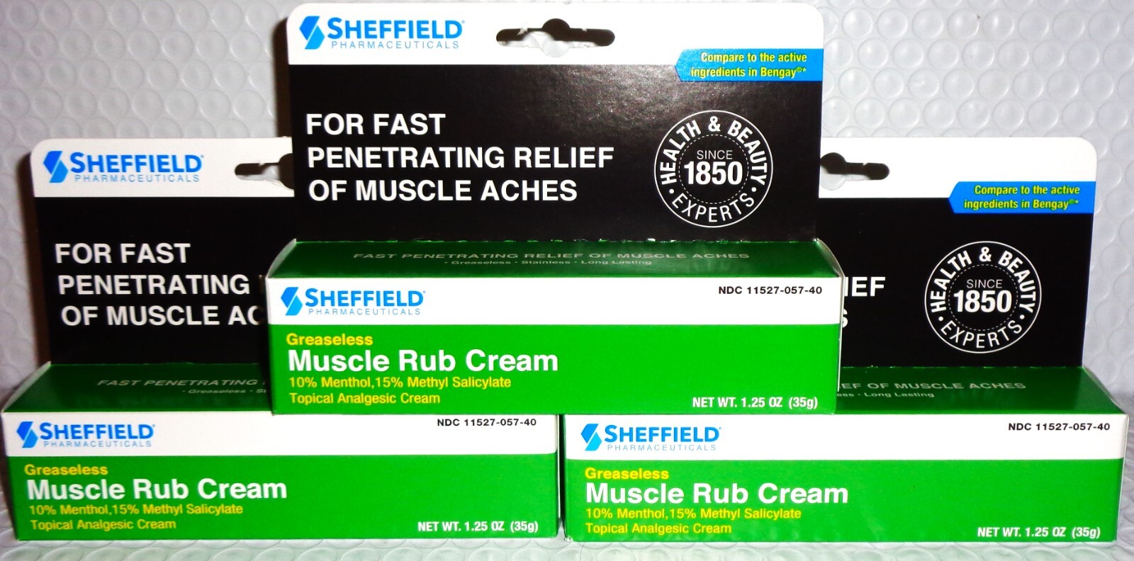 Dr. Sheffield MUSCLE RUB Topical Pain Relief Cream Lot of 1 to 12 (1.25