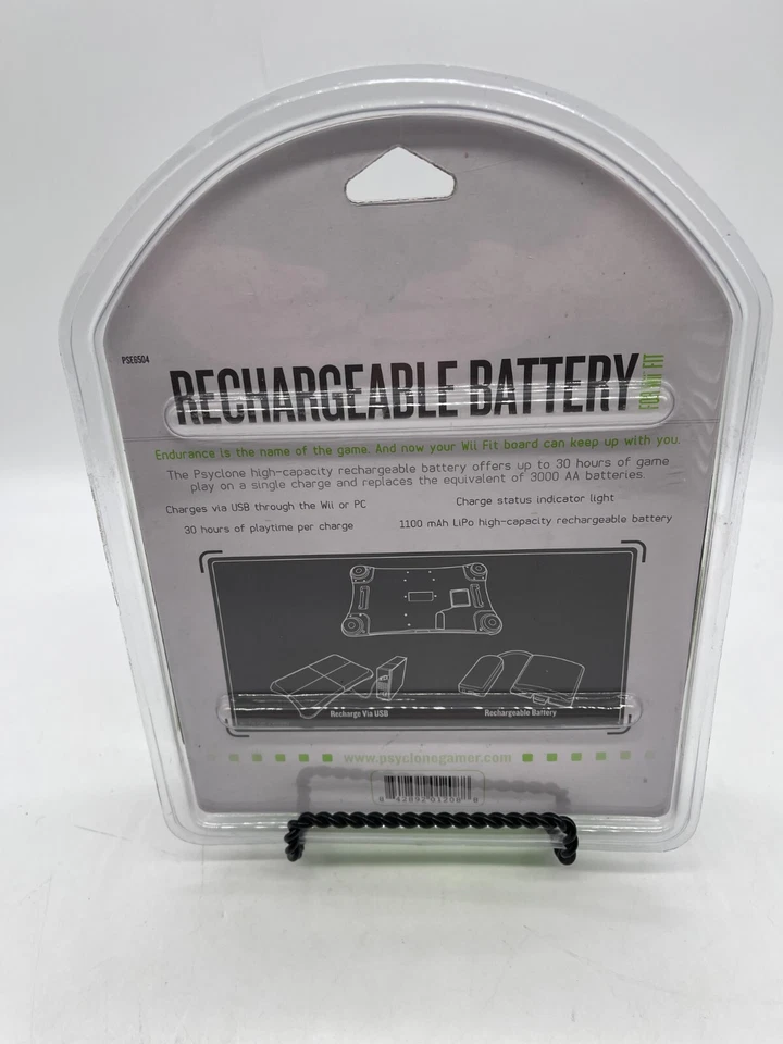 Wii Fit Rechargeable Battery Psyclone Essentials NEW New In Box Sealed Vintage - Image 2 of 2