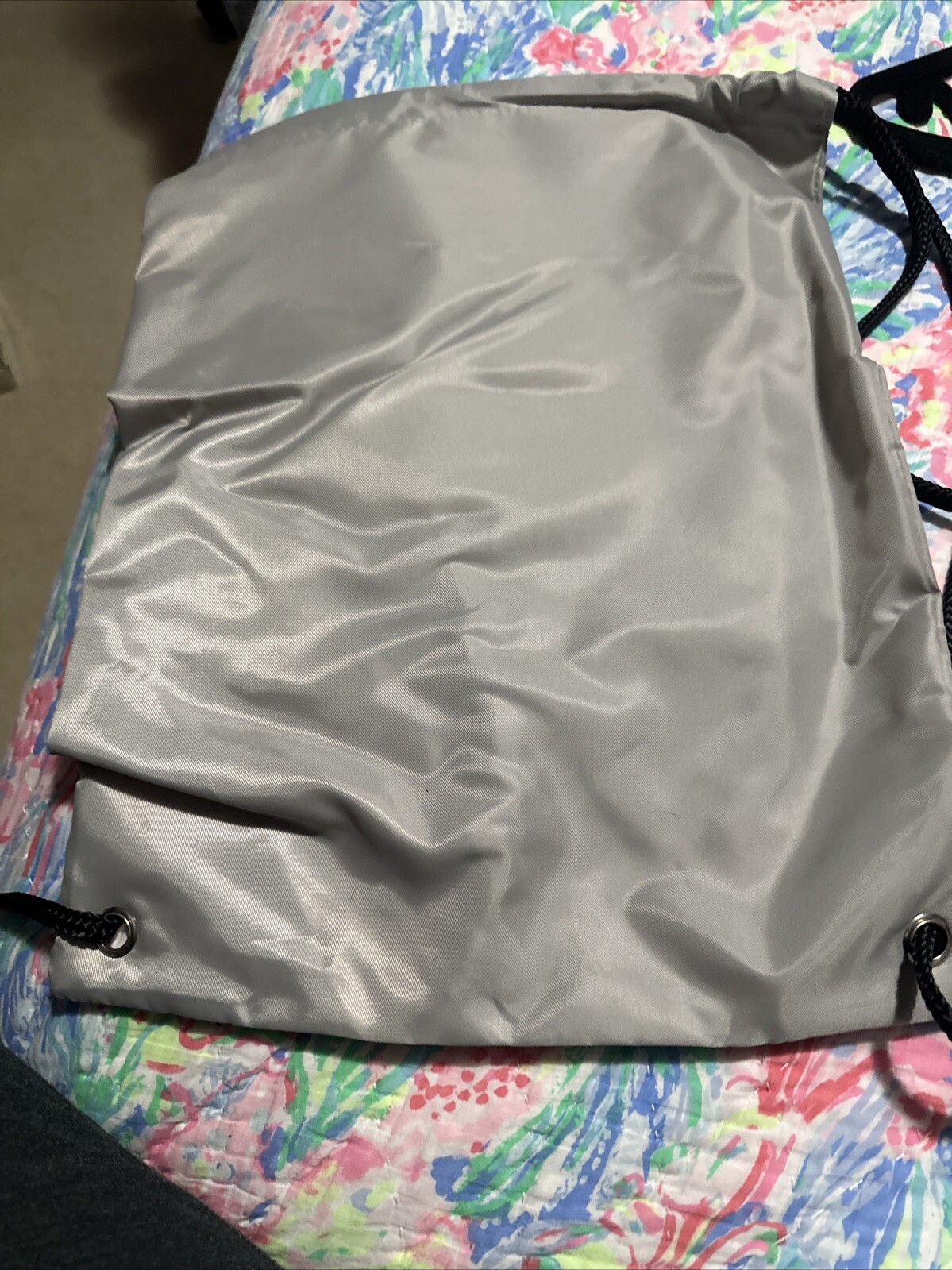 Hunter Boots Original Cinch Drawstring Bag Backpack Dust Bag Gray A7