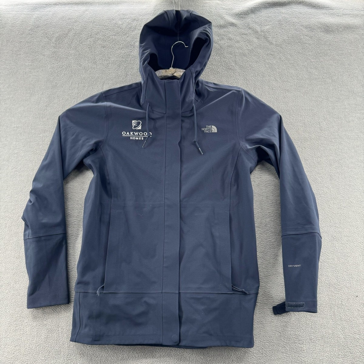the north face womens size m hooded dry vent apex flex blue rain