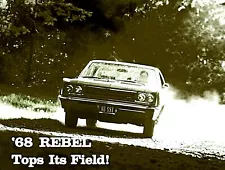 1968 AMC Rebel Tops The Chevelle Competition Film - CD MP4 OR DVD Format 