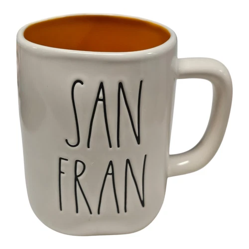 Rae Dunn San Francisco SAN FRAN Golden Gate Bridge Ceramic Coffee Mug NO CHIPS