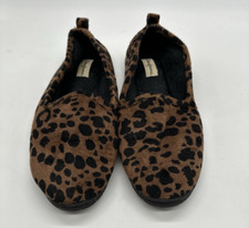 Dearfoam Slippers Lets Get Comfy Memory Foam Leopard Print Womens Size 7-8