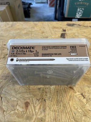 #10 2-1/2 in. Brown Star Pan-Head Wood Deck Screws 1 lb.-Box 71-Piece)