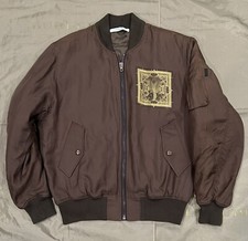 Givenchy bomber silk brown jacket size 50 $45...