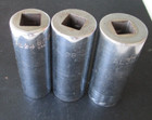 Vintage Bonney 1/2” Drive-12 pt. Deep Sockets (3) 3/4” 7/8" & 15/16” Made in USA — photo 2