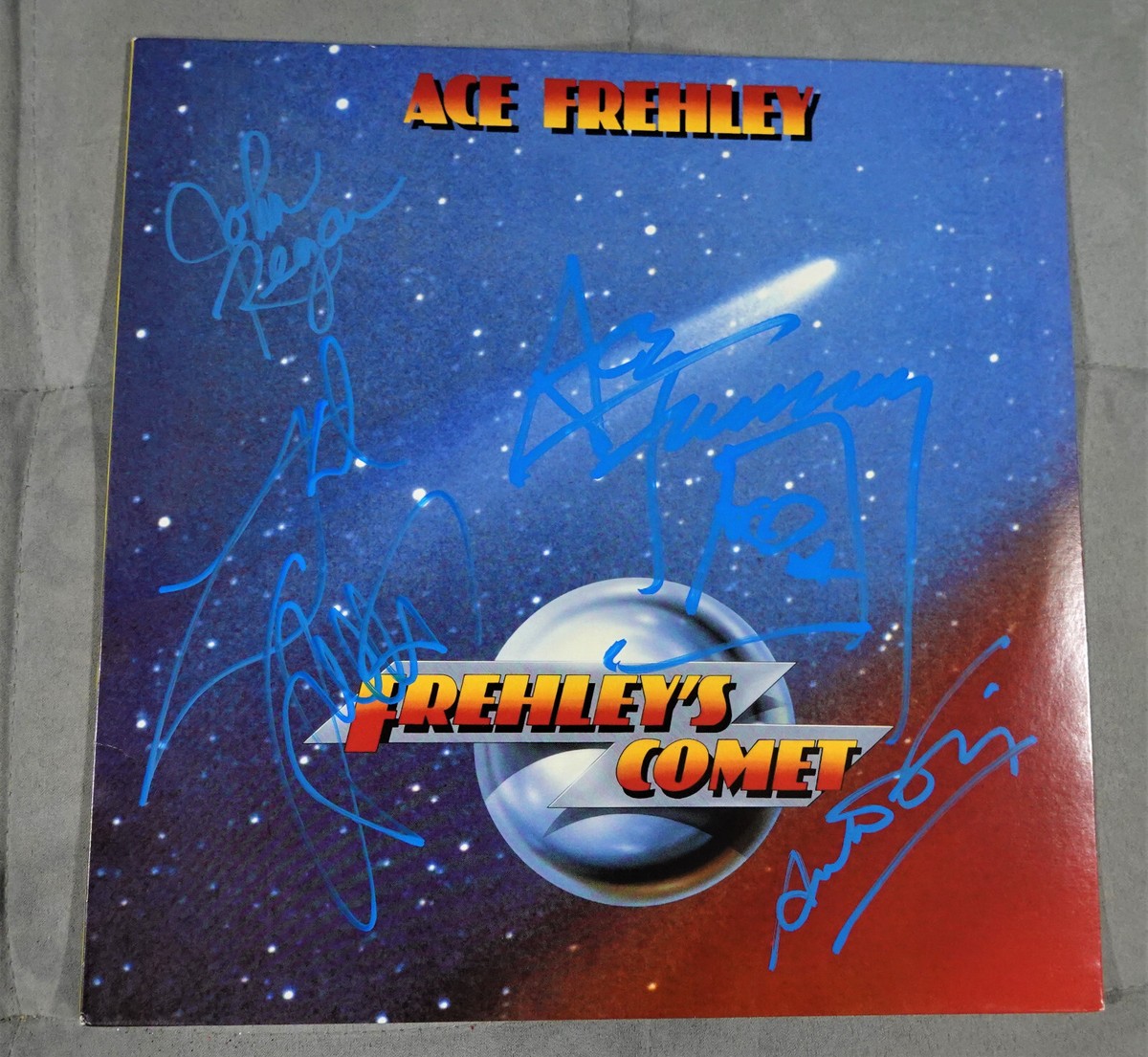 FREHLEYS COMET BAND SIGNED Debut Vinyl AUTOGRAPH Vinyl Ace Frehley