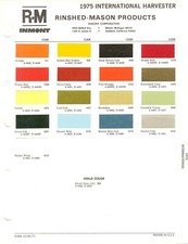 1975 International Harvester Scout Travelall Pickup Ih Truck Paint Chips R-m