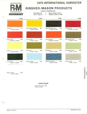 1975 INTERNATIONAL HARVESTER SCOUT TRAVELALL PICKUP IH TRUCK PAINT CHIPS (R-M)