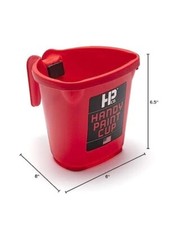 (Lot Of 3) Paint or Stain Cup, Integrated Magnetic Brush Holder