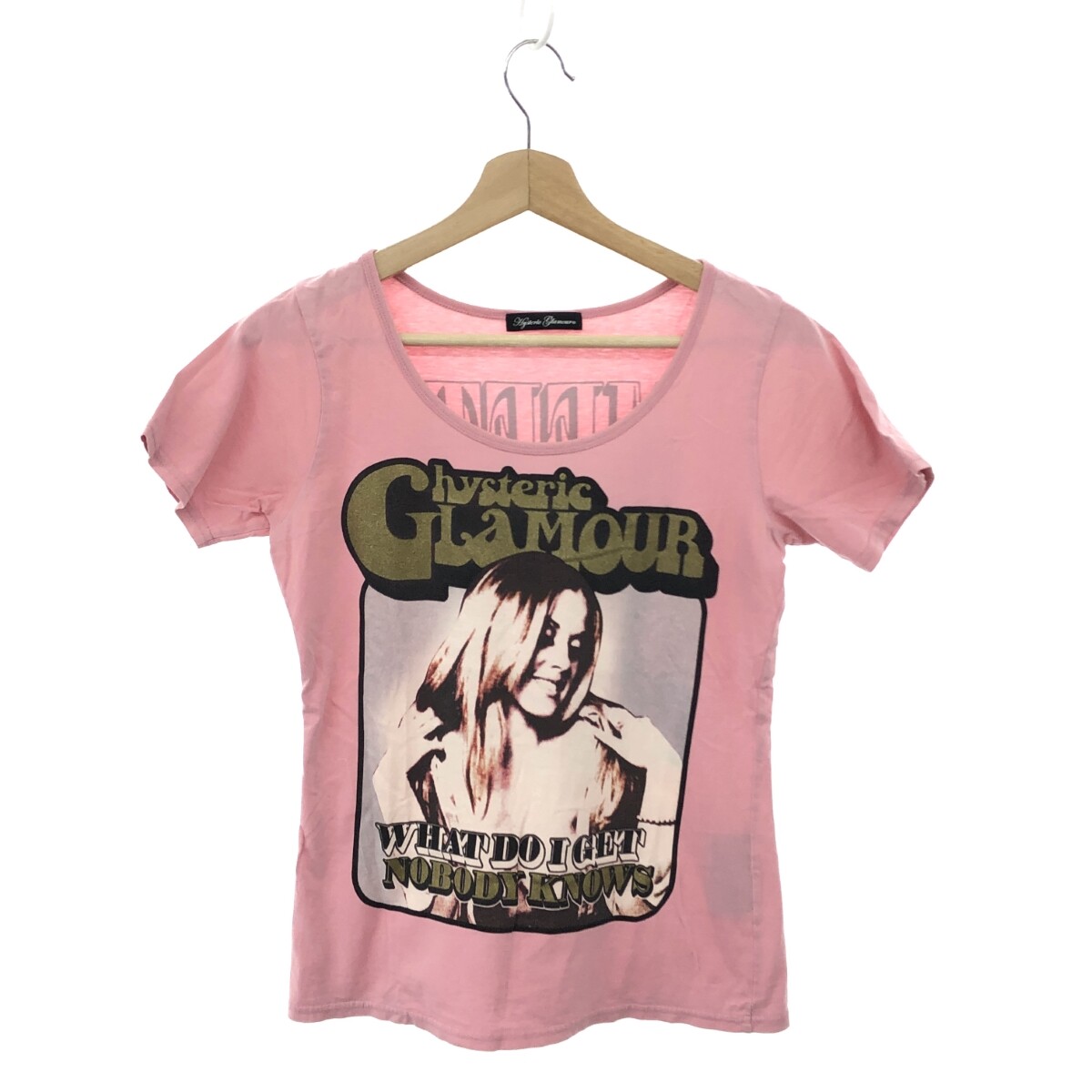 Hysteric Glamor Fairy Grunge Girl T-Shirt Size F 2Ct-2380 Pink  