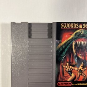 NES Swords Serpents Game Nintendo Entertainment  System Cartridge Tested PAL