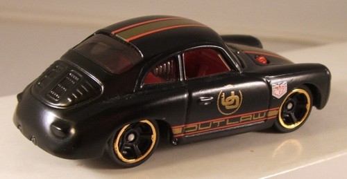 HOT WHEELS #2016-120 Porsche 356A Outlaw - BLACK (LOOSE / MINT) - Picture 2 of 3