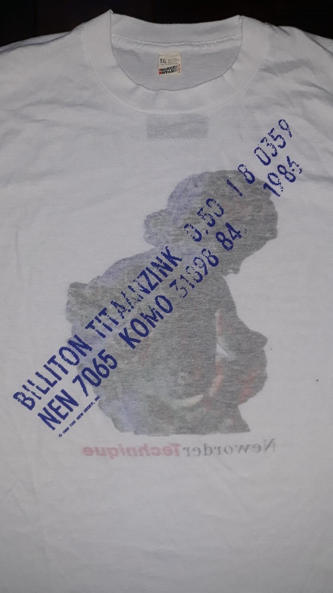 80s Vintage NEW ORDER CONCERT Tシャツ XL VINTAGE New Order JOY DIVISION Test Print XXL TOUR T-Shirt