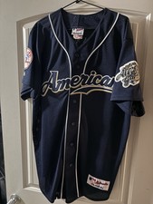Jason Giambi #25 New York Yankees 2002 MLB ALL Star Game Majestic Sewn Jersey
