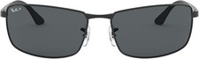Ray Ban 3498 Matte Black Grey Polarized RB3498 006/81 61-17