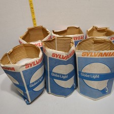 6 Nos Sylvania 40 Watt Globe Soft White Light Bulbs Frosted