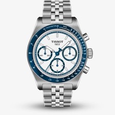 Tissot PR516 White Dial Blue Bezel Auto Men's Watch T1494621101100