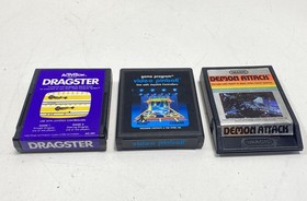 Atari 2600 Bundle: Demon Attack, Dragster & Video Pinball (CIB)