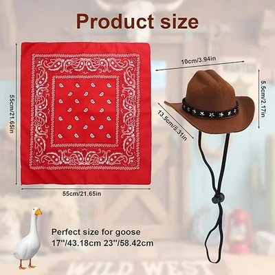 Western Cowboy Gans Kostüm Veranda Garten Dekoration lustig Stoff Outfit